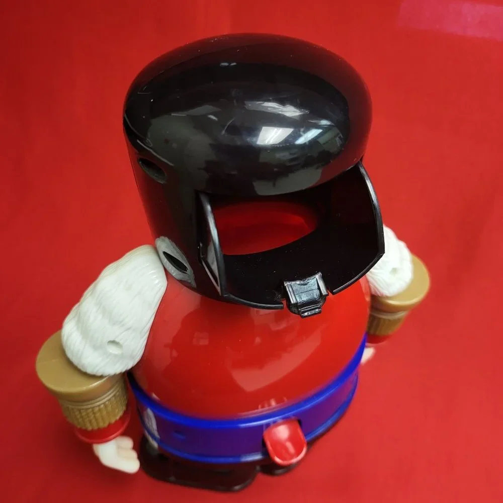 M&M's Candy Dispenser Nutcracker Sweet Holiday Blue Character with Red Holiday S